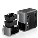 2 unidades de silicona para freidoras de aire caliente Ninja Foodi Max Dual Zone AF400EU, accesorios para airfryer ninja, 9,5 l, 10,4 L, molde de silicona para Ninja Double Stack XL SL400EUCP, forro - 4