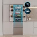 Cecotec Frigorífico Americano Puerta Francesa 395L, No Frost Bolero CoolMarket Combi F2D 395 Inox E. Altura 201cm y 59,5cm Ancho, MAX INSIDE con VIP tech, Cool Matrix, Bajo Consumo, Inox - 5