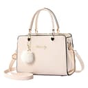 Borsa a tracolla da donna, alla moda, borsa da donna, borsa a tracolla, borsa in pelle per borse da donna, Beige, Taglia unica - 1