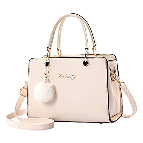 Borsa a tracolla da donna, alla moda, borsa da donna, borsa a tracolla, borsa in pelle per borse da donna, Beige, Taglia unica