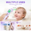 No-Touch Forehead Thermometer for Adults, Infrared Digital Thermometers for Kids, Touchless Baby Thermometer, Accurate Reading with Large Display, Mute Mode, Memory Recall, Fever Alarm (Purple) - 5