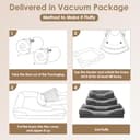 EHEYCIGA Orthopädisches Hundebett Grosse Hunde, 106.5x76x18.5cm, Memory Foam Waschbar und Wasserdicht Hundekorb mit 4 Rändern, Hundesofa Hundecouch rutschfest, Grau - 7