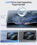 【4G+128G】 Hodozzy Radio Coche 2 DIN con Wireless Carplay Android Auto con USB Tipo C, Pantalla Incell de 7 Pulgadas Autoradio con Bluetooth/DSP/WiFi/RDS/FM/SWC/Cámara de Marcha Atrás - 3