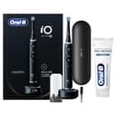 Oral-B Spazzolino Elettrico Ricaricabile iO 10 Nero, 1 Testina, 1 Custodia Da Viaggio ricaricabile, 1 Caricatore iO Sense + 1 Dentifricio Gengive & Smalto Pro-Repair Classico 75ml - 1