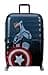American Tourister Marvel Legends FL - Valigia Spinner L, 77 cm, 96 L, multicolore (Capitan America City) - 1