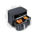 Moulinex XXL Dual Easy Fry 11L: Freidora de Aire de Doble Cesta +8 Personas, Dos cestas (6,5 L + 4,5 L),7 Programas Automáticos, EZ942BF0 - 6