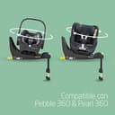 Maxi-Cosi FamilyFix 360 i-Size, Base ISOFIX Giratoria 360, Sistema de Silla Coche Giratorio, de 0 a 4 años (40-105 cm), giro FlexiSpin con una mano, control de giro TravelSafe, Click & Go, negra - 7