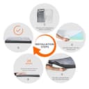 Amazon Basics XL Cat and Dog Bed U-Shape Bolster, Orthopaedic Foam Dog Sofa with Removable Washable Cover, Grey, 104 x 74 x 10 cm (L x W x H) - 6