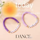 GAUEIOUR Pulsera de cerámica suave morada, pulsera de abanico de Olivia Rodrigo, personalizada, ídolo de apoyo único, artículo individual - 3