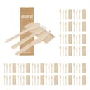 Pack 250 Sets de Cubiertos Desechables Ecológicos de Madera | Cuchara Tenedor Cuchillo y Servilleta | Cubiertos Take Away para Hostelería y Eventos - 1
