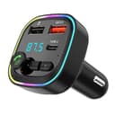 Trasmettitore FM Bluetooth 5.3 per Auto, Adattatore Audio Radio, QC3.0 Wireless Kit MP3, 2 porte USB e 1 Type-c, Chiamata Vivavoce, Supporta USB/TF/micro SD - 1