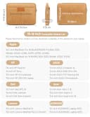 GAOCHY 15-16 Inch Shockproof Laptop Sleeve, Compatible with 16.2 Inch MacBook Pro 16 M4/M3/M2/M1 Pro/Max, 15.3 Inch MacBook Air 15 M4/M3/M2 2025-2023, XPS 16, 16 Inch Chromebook/Vivobook, Autumn Oak - 6