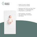 Babymoov Ergonomische Babymatratze Cosy'Lite 70x140cm - Optimaler Komfort und Halt für Wirbelsäule & Rundkopf - Schaumstoff mit hoher Dichte 10cm - Abnehmbarer Bezug - Öko-Tex zertifiziert - 4