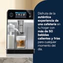 De’Longhi Eletta Ultra – Cafetera Superautomática con Jarra de leche automática, 50+ Bebidas Calientes y Frías, Silent Technology, Pantalla Táctil a Color, Color Metal (ECAM472.85.MB) - 2
