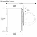 Bosch WQB245B0IT Serie 8 Asciugatrice smart a pompa di calore, 9 kg, Classe energetica C, Condensatore autopulente, Cestello per capi in lana, Sensori di asciugatura intelligenti, Bianco, 60 Cm - 17