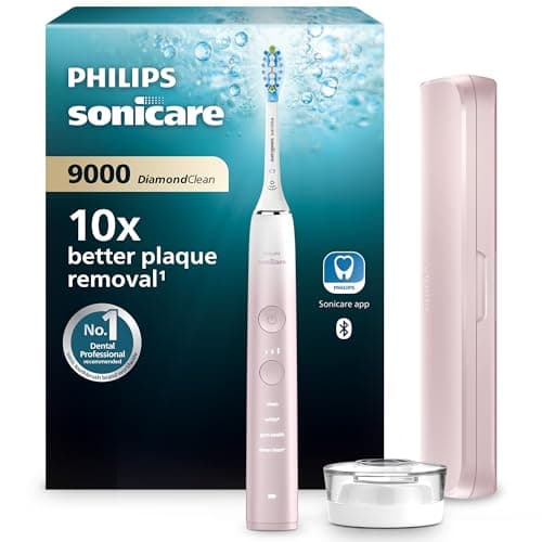 Philips Hx9911/84 Sonicare Diamond Clean 9000 Series, Power Electric Tooth Brush, Pink, 1 Count, Pack of 1
