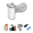 Master Grip Kit per iPhone 17 16 15 14 13 12 (iOS 26), Impugnatura Magnetica per Fotocamera per Telefono, Pro Shot Imaging Grip, Batteria Integrata da 3200 mAh, Ricarica Wireless (Bianco e Argento) - 1