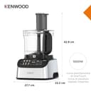 Kenwood MultiPro OneTouch FDM73.480SS, Robot da Cucina Multifunzione con 8 Accessori in Dotazione, Velocità Variabile, Bilancia Integrata, Lavabile in Lavastoviglie, 1000W, Argento - 4