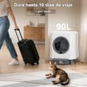 Ellenpent Arenero Gatos Autolimpiable, Caja Arena Gato Automatica con App Control, Antifugas/Atrapamiento/Olores, 90L para Múltiples Gatos, Vaciado con Un Solo Botón, Fácil de Limpiar - 6