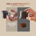 KRUPS Coffee Crush, Cafetera Superautomática, Café en Grano y Molido, 15 Bares, 3 recetas de café, 3 niveles de temperatura y de molienda, Pantalla táctil, Compacta 15 cm de ancho, Negro, SA4028E0 - 7
