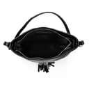 FIRENZE ARTEGIANI. Altino borsa a tracolla donna. Vera pelle con finitura Dollaro. 27 x 6 x 25 cm. Colore: nero, Nero, Utility - 5