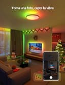 Lepro T1 AI Plafón LED Techo Inteligente, Lámpara Techo 24W 1800LM, Luz RGB y Blanca Regulable, Control de Voz, Sync Música, Funciona con Alexa, Google Home, Diseñador de Iluminación AI Personalizado - 4