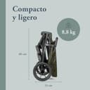 Inglesina Zenit Cochecito Compacto, Verde, Rendimiento Excelente, Confortable, hasta 22kg, Ruedas Grandes, Asiento Espacioso, Exclusivo de Amazon - 3