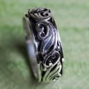 Anello spinner in argento Sterling 925, minimalista, unisex, per ansia, gioielli artigianali tailandesi fatti a mano, elegante regalo souvenir, taglia V 11 - 4