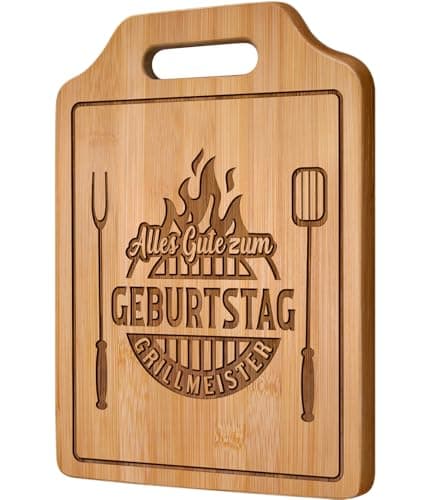 Giftasy Birthday Gift for Men - Engraved Bamboo Chopping Board, Gifts for Men Birthday