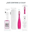 FOREO ISSA 4 cepillo de dientes eléctrico sónico recargable 4 en 1 con USB, cabezal extra, silicona suave, blanqueador dental, impermeable, ideal para viaje, limpieza profunda - Fuchsia - 6