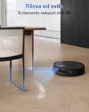 ECOVACS DEEBOT T50 OMNI Gen2 Robot Aspirapolvere Lavapavimenti, (Migliorato da T30 PRO), 21000 Pa, Spazzola Laterale Estensibile e Lavapavimenti, lavaggio con acqua calda a 75 ℃, Ultrasottile 81 mm - 4