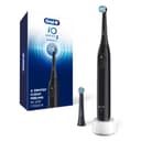 Oral-B iO Series 2 Rechargeable Electric Powered Toothbrush Starter Kit, Night Black with 2 Brush Heads - Automatic Pressure Sensor to Protect Gums - 3 Modes - 2 Min Timer - 1