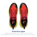 BROOKS 1104261D656 Cascadia 18 Men Cherry Tomato/Lime/Black UK 9 - 4