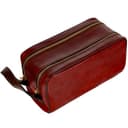 Borsa da Toilette in Pelle - Borsa cosmetica Italiana - Borsa Dopp di classe - Time Resistance - 1