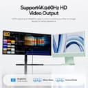 PULWTOP Aggiornato Hub iMac per M1/M3/M4, accessori iMac con custodia SSD (SSD non incluso), hub USB C per iMac da 24 pollici con HDMI 4K a 60 Hz, 2,5 GbE, USB A/C (Verde) - 4