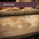 Chicco Next2Me Armonia, Cuna para recién Nacidos, Cuna Colecho, barandilla abatible, 11 Niveles de Altura, Altura Regulable de 66 a 83 cm, 4 Ruedas, excelente circulación del Aire, Gris Claro Melange - 5