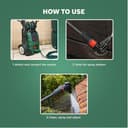 Bosch Hochdruckreiniger Haus- und Auto-Reinigungsset (mit Terrassenreiniger, Waschbürste und 90°-Düse; im Karton) - 4