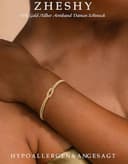 ZHESHY Pulsera Mujer Plata Oro 14k Cadena Con Perlas Corazón Ajustable Apilables Personalizada Joyas Para Mujer Regalo Cumpleaños Amigas - 2