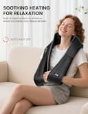 Masajeador de Cuello y Espalda con Calor, Shiatsu Eléctrico 3D con 8 Nodos, para Casa Oficina y Coche, Masaje Profundo Cervical y Lumbar, Regalo para Mujer Hombre Mamá Papá - 5