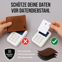 Berliner Bags Vintage Geldbörse, Portmonee aus Leder, Geldbeutel mit TÜV-geprüftem RFID-Schutz, für Herren - Braun - 4