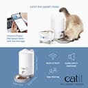 Catit Pixi Smart Mangiatoia per gatti, controllo tramite app, 1,2 kg, colore bianco, grigio - 6