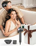 Haokoo Asciugacapelli Ionico Alta Velocità 150.000 RPM - Phon Capelli Professionale Leggero 365g, Asciugatura Rapida con Termo-controllo, 8 Temperature con Diffusore, Casa e Viaggio - 9