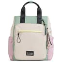 PACO MARTINEZ Mochila Traveller Multicolor para Mujer, Bolso Mochila para Portátil 13", Tamaño Grande, Asas Dobles, Color Gris, Malva, Verde Menta y Amarillo - 37x42x22 Centímetros - 1