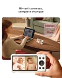momcozy BM04 Baby Monitor con 2 Telecamere WiFi, 1080P FHD 5 Pollici, Batteria 5000mAh, Controllo via App e Monitor, Zoom 4X, Audio Bidirezionale, Visione Notturna, Zona di Sicurezza - 8