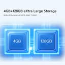 HONOR X6b Mobile Phone Unlocked, 6.56-Inch 90Hz Fullview Display, 4GB+128GB, 5200 mAh Long-lasting Battery, 50MP Triple Camera, Android (2 Year Warranty), Midnight Black - 3