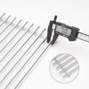 BBQ-Yummy Griglia in acciaio inox 7639 per Weber Spirit 300 Series, E310 320 S310 S320 (con manopole anteriori), 44,2 x 30 cm, pezzi di ricambio per barbecue Weber 7527 7525 7638, 2 pezzi - 4