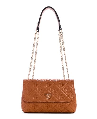 GUESS Adelasia Convertible Xbody Flap Bag Caramel