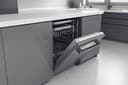 LG QuadWash DB475TXS Lavastoviglie da Incasso, a Scomparsa Totale, Serie 4, Classe A, 14 Coperti, 4 Bracci Irroratori, Vapore, Cerniere Sliding, Apertura Automatica, 3° Cestello, Wi-Fi, Acciaio - 13