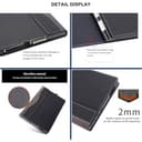 Custodia protettiva per Lenovo Thinkpad X1 Carbon Gen9 Gen10 Gen11 da 14 pollici (non per Gen12), Lenovo Thinkpad X1 Yoga Gen6 Gen7 Gen8, custodia protettiva separabile in pelle sintetica (grigio - 6