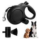 Ecofocet Guinzaglio per Cani Allungabile 8m(Fino a 50 kg), Guinzaglio Retrattile per Cani con Portasacchetti Integrato e Pulsante di Freno Rapido, Guinzaglio Esteso Senza Grovigli a 360° (Nero) - 1